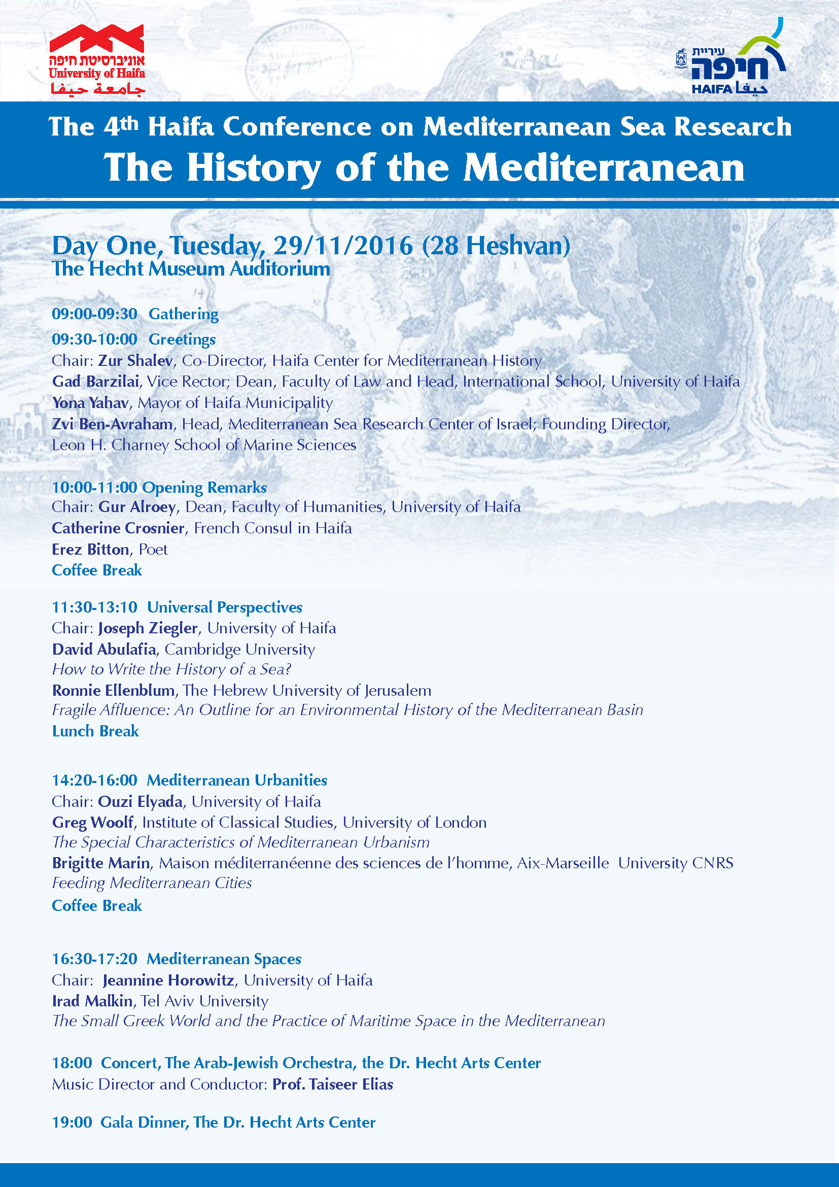 The Haifa Conference on Mediterranean Research program Page 1